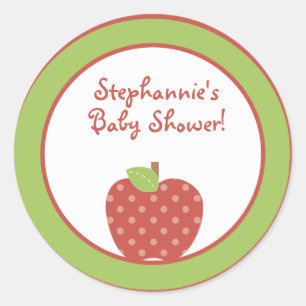 20 - 1.5"  Favour Stickers Red Barn Animals apple