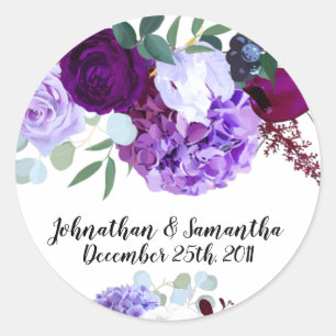 20 - 1,5 po Favor Stickers Lavender Hibiscus sur W