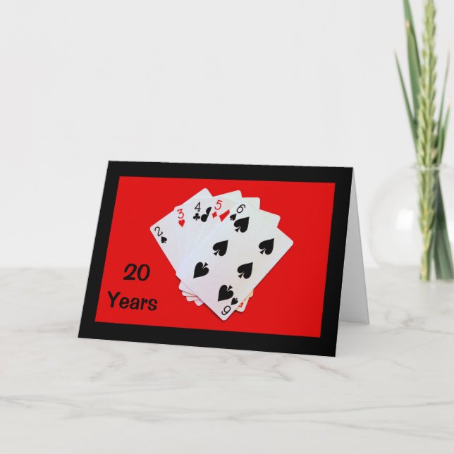 20 Ans C'est Important ! Carte d'anniversaire (Devant)