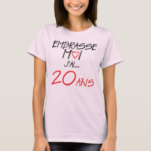 20_ans_kiss_me_birthday_heart_love T-Shirt