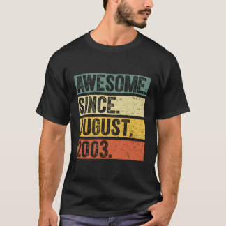 20 Awesome Since August 2003 20Th T-Shirt
