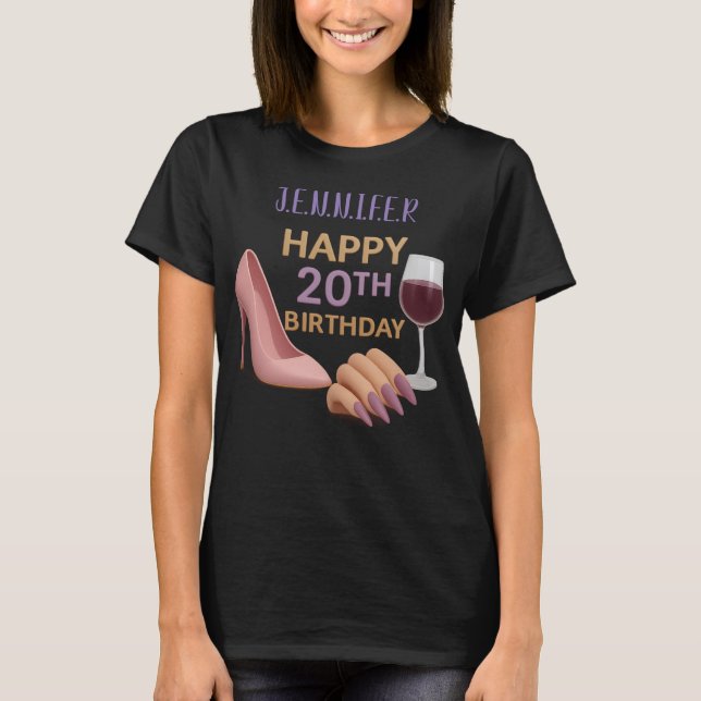 20 birthday for girl Women's Basic T-Shirt (Devant)