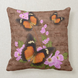 20" Butterfly Throw Pillows With The Waltz