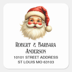 20 Charming Santa Clause Return Address Sticker