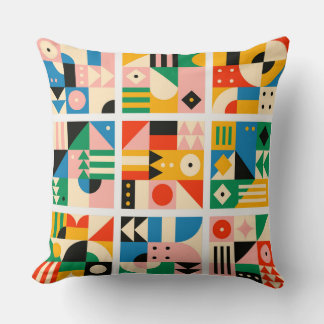 20" Coton - Bauhaus Coussin d'art décoratif 18