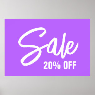 20% de réduction sur la vente Signe, affiche de gr