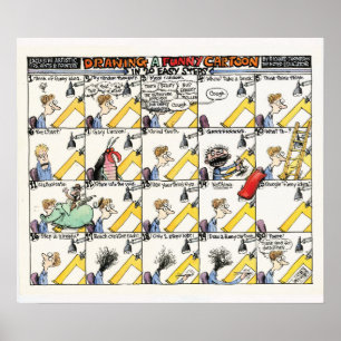 20 Easy Steps to a Funny Drawing Poster