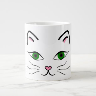 20 g/m2. Jumbo Mug - Kitty Face