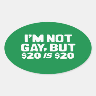 20 IS 20 OVAL STICKER