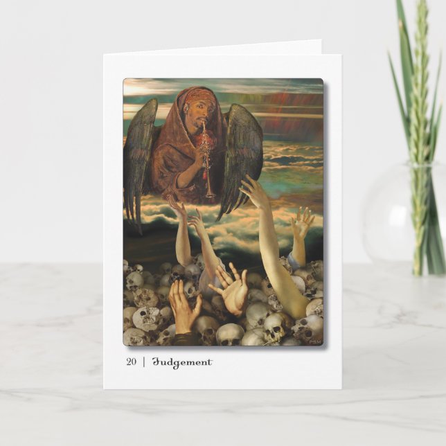 20 Jugement Tarot Carte de voeux (Devant)