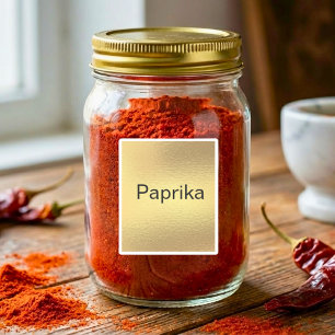 20 kitchen herbs and spices, black&gold metallic 