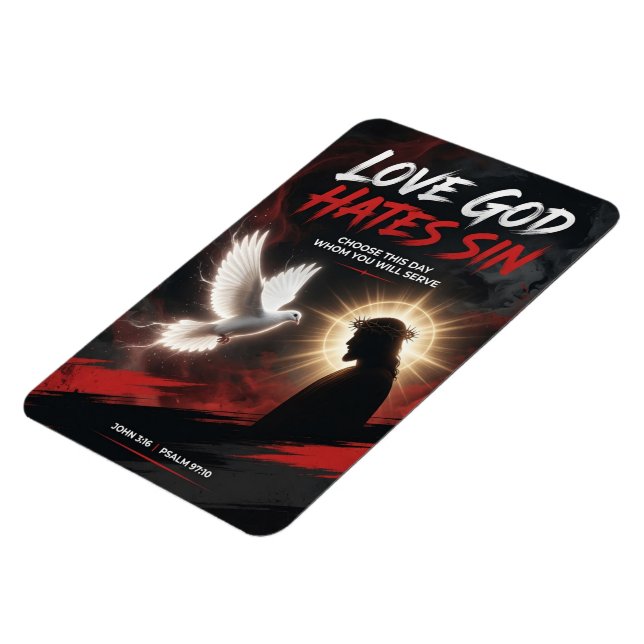 #20  Love God hate Sin Magnet (Left Side)