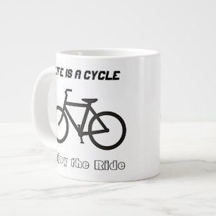 20 oz Jumbo Mug Bowl, "Life is a Cycle"