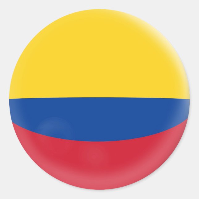 20 petites étiquettes drapeau colombien (Devant)
