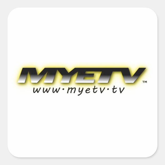 20 petits autocollants de MYETV imperméables (Devant)