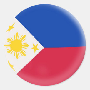 20 petits autocollants drapeau des Philippines