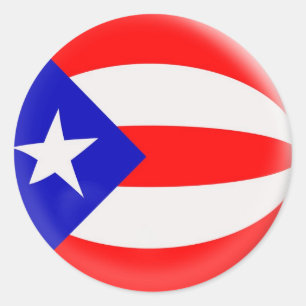 20 petits autocollants drapeau Porto Rico