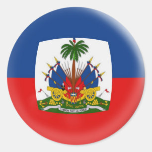 20 petits autocollants Haïti bulle drapeau