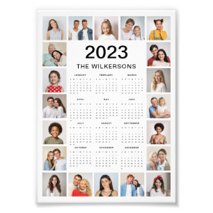 20 Photo Collage 2023 Calendar Photo Enlargement