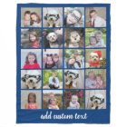 20 Photo Collage - Grid with Script Text - blue