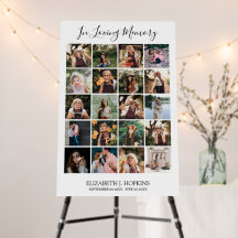 20 Photo Collage Memorial Funeral Create Your Own