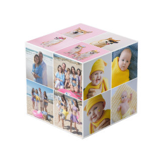 20 Photo Custom Personalized Photo Cube