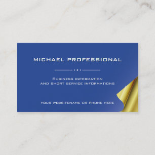 20 Professionnels modernes bleu Carte de visite, o