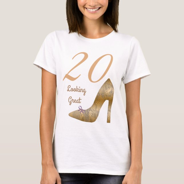 20 & Regard grand haut talon Lavande Bow (Devant)