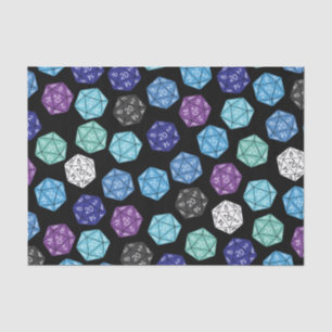 20 Sided Dice DND Games Kids Birthday Party Tissue Paper