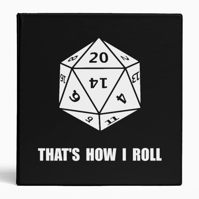 20 Sided Dice Roll Binder (Front)