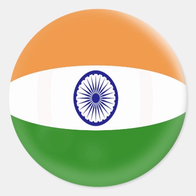 20 small stickers India flag (Front)