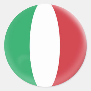 20 small stickers Italy Italian flag