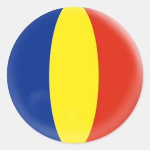 20 small stickers Romania Romanian flag