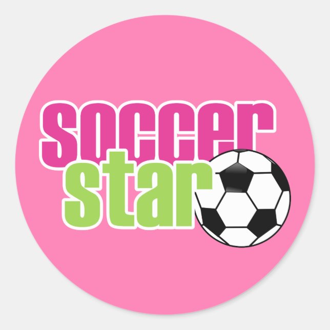 20 Stickers De Football Rose (Devant)