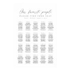 20 Tables Our Favourite People Seating Chart