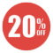 20% Twenty Percent OFF Discount Sale Sticker