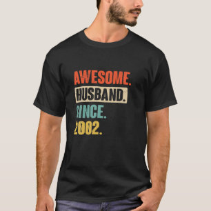 20 Wedding Aniversary Gift Him - Awesome Husband S T-Shirt