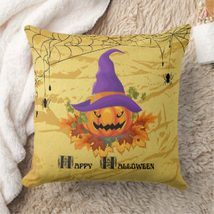 20"x20" Happy Halloween (Pumpkin) Pillow