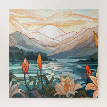 20" x 20" Nature Illustration, 676 pieces