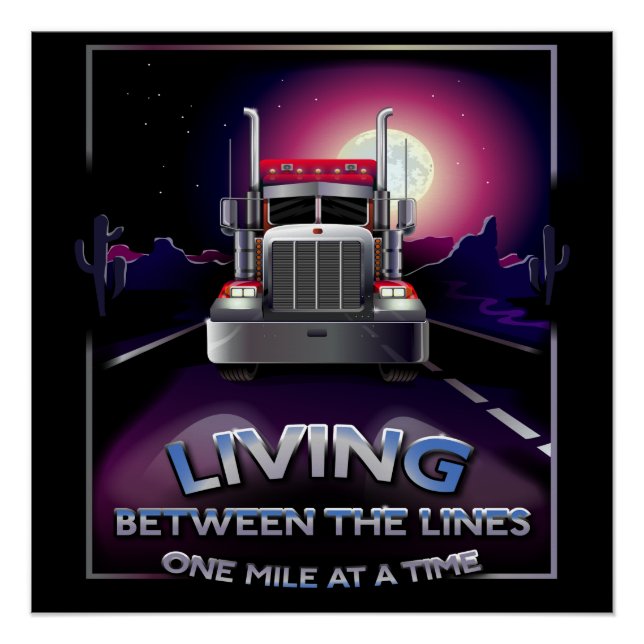20 x 20 Semi Truck Poster (Front)