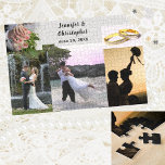 20 x 30 Personalized Bride & Groom Add Your Photos Jigsaw Puzzle<br><div class="desc">The wedding jigsaw puzzle can be for any occasion. Showing the 1, 014 Pieces,  20" x 30" horizontal puzzle. Shown are sample wedding photos. Click on Personalize This Template to replace it with similar-sized photos. Click on Edit to make more changes.</div>