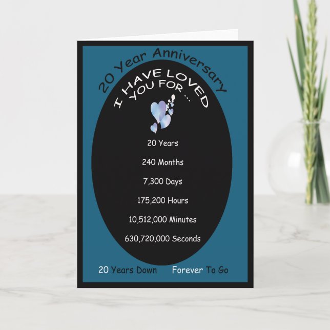 20 Year Anniversary Card (Front)
