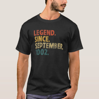 20 Year Old Legend Since September 2002 20th Birt T-Shirt