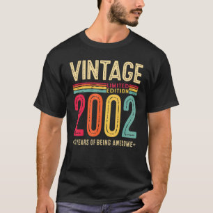 20 Year Old Vintage 2002 Tees 20th Birthday Boys G