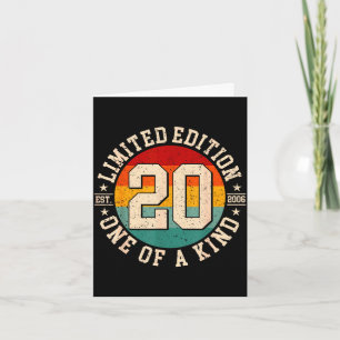 20 year old vintage 2006 limited edition 20th card