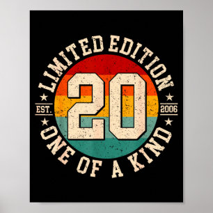 20 year old vintage 2006 limited edition 20th poster