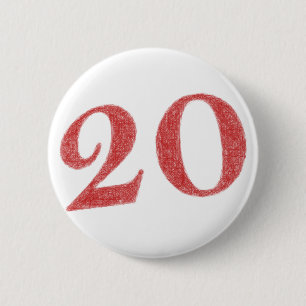 20 years anniversary 2 inch round button