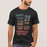20 Years Married Funny 20th Wedding Anniversary T-Shirt<br><div class="desc">20 Years Married Funny 20th Wedding Anniversary</div>