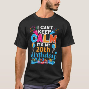 20 Years Old Bday It's My 20th Birthday Women Men T-Shirt