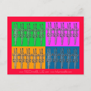20crocs, www.REDcrocBLUE.com  www.holycrocodile... Postcard